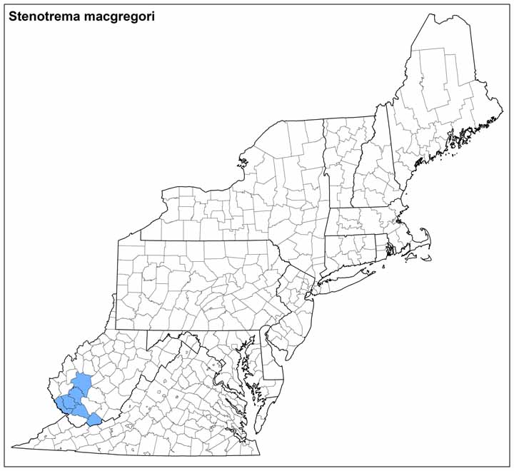 Stenotrema macgregori Range Map